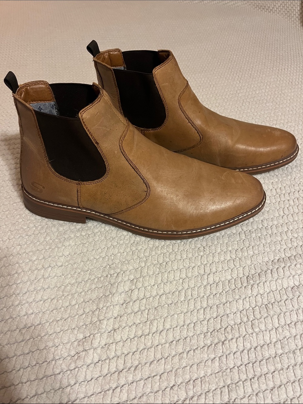 Skechers Men's Chukka Boots - Brown with Black Elastic